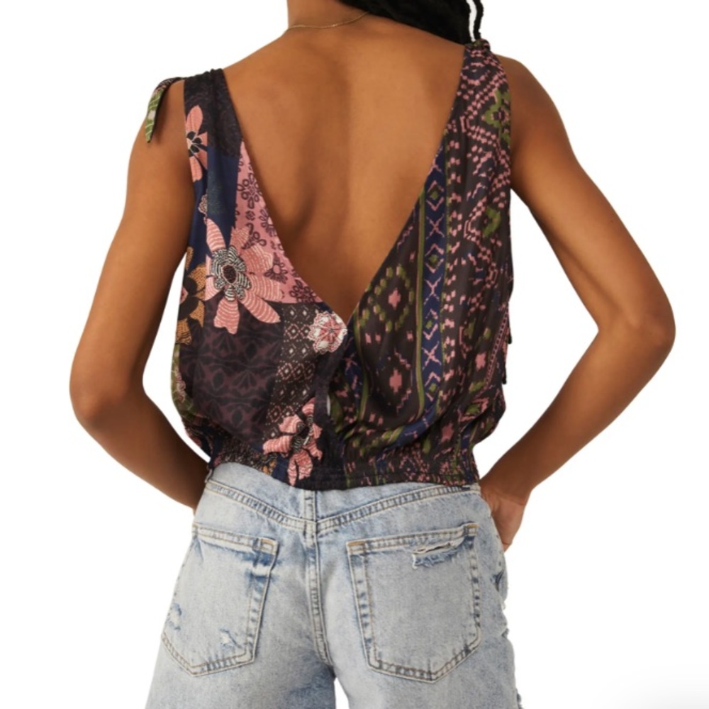 Free People Multicolor Floral Tank Top - Picture 8 of 9